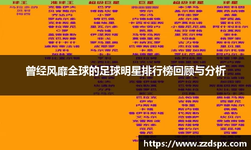 曾经风靡全球的足球明星排行榜回顾与分析